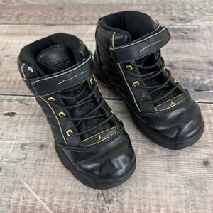 2004 Vintage Baby Jordan XIX SE Black and Gold Toddler Shoes Size 9C